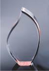 Thick Beveled Flame Acrylic Award