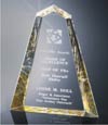 Back Beveled Wedge Award (Lg)