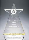 Acrylic Star Topped Tower Award (Large)